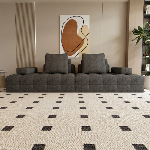 Sofa-Couch für das Wohnzimmer, modernes Zweiersofa mit extra tiefen Sitzflächen, bequemen Armlehnen, Sofas für Wohnzimmer, Apartment-Lounge, einfache Montage, Grau