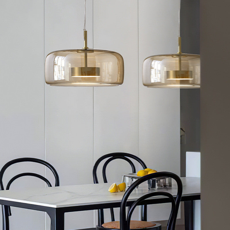 Einfaches Wohnzimmer-Schlafzimmer-Kopf-Glas-Lüster