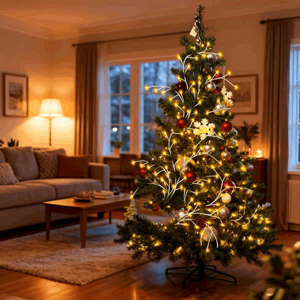 Lighted Birch Garland