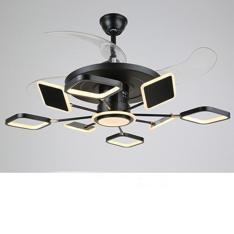 Nordische Deckenventilatoren mit LED-Licht und Fernbedienung für die Decke