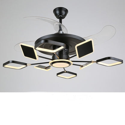 Nordische Deckenventilatoren mit LED-Licht und Fernbedienung für die Decke