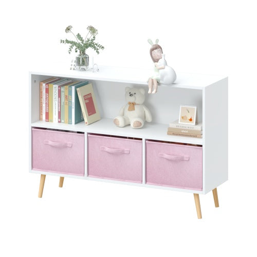 Pink Fabric Kids Bookshelf