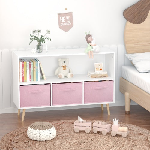 Pink Fabric Kids Bookshelf
