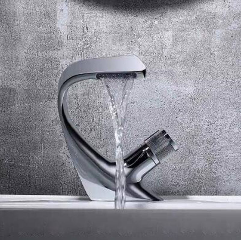 Wasserfall-Einloch-Wasserhahn