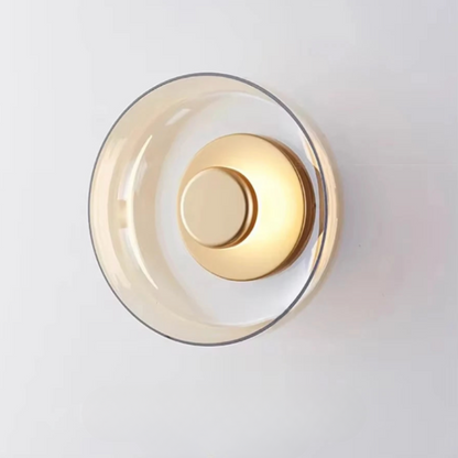 Modern Glass LED Wall Light - Champagne