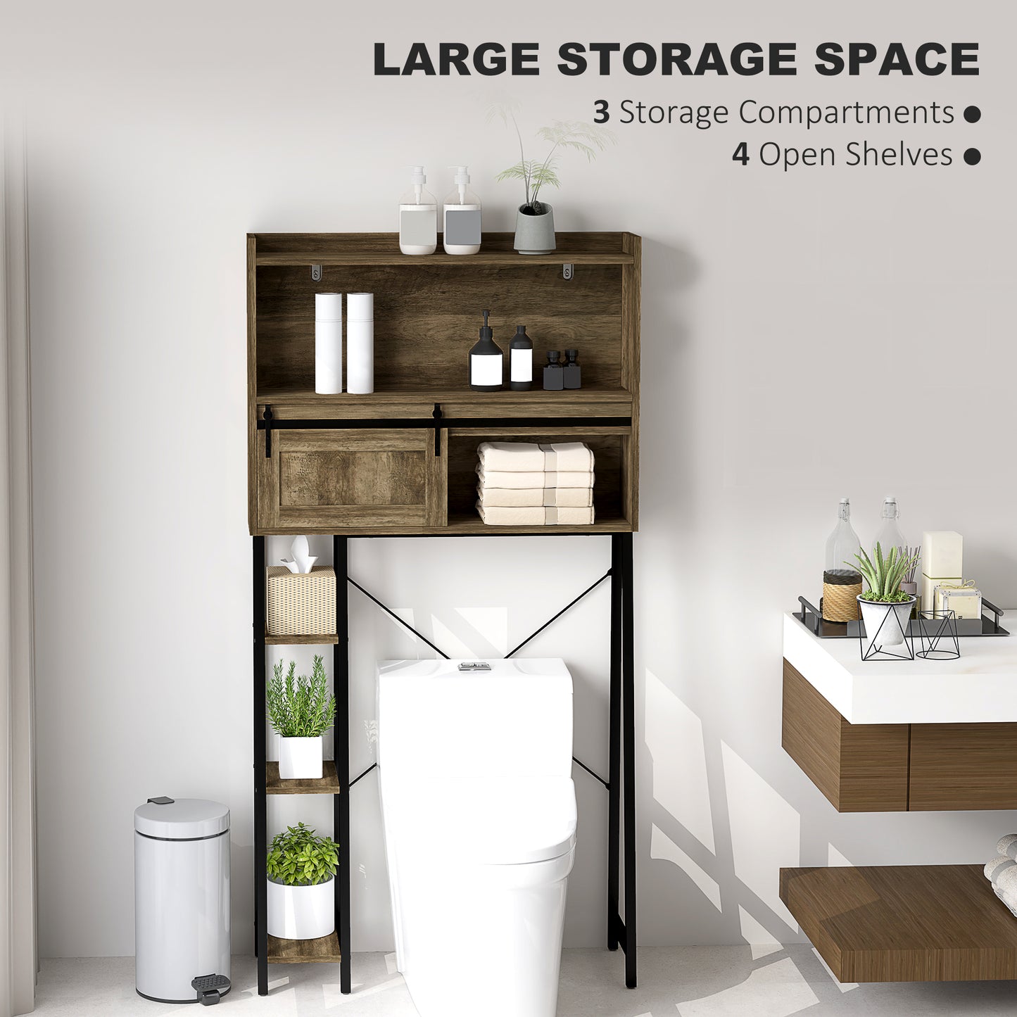 Wandschrank über der Toilette