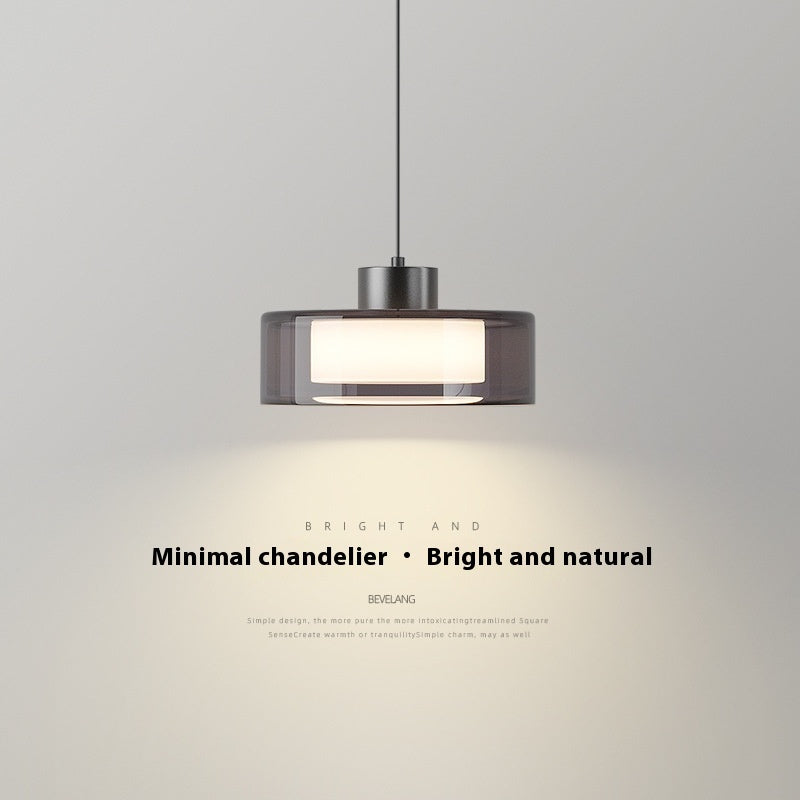 Vollkupfer-Schlafzimmer-Kronleuchter Einfach Modern Vollkupfer Glas