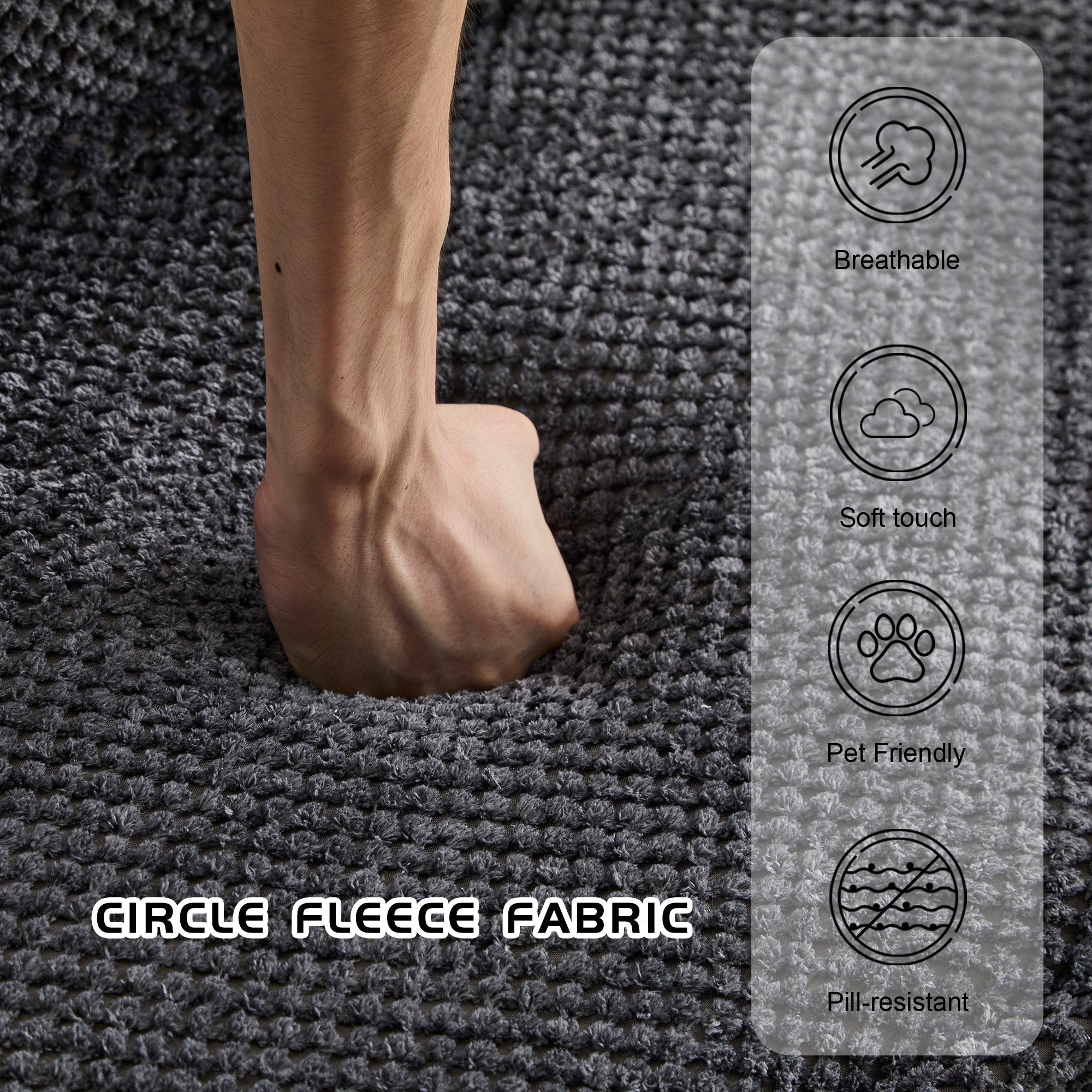 Dark Grey Single Sofa