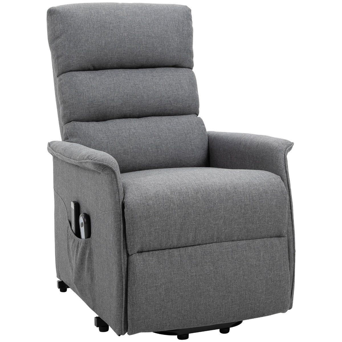 Gray Linen Lift Recliner