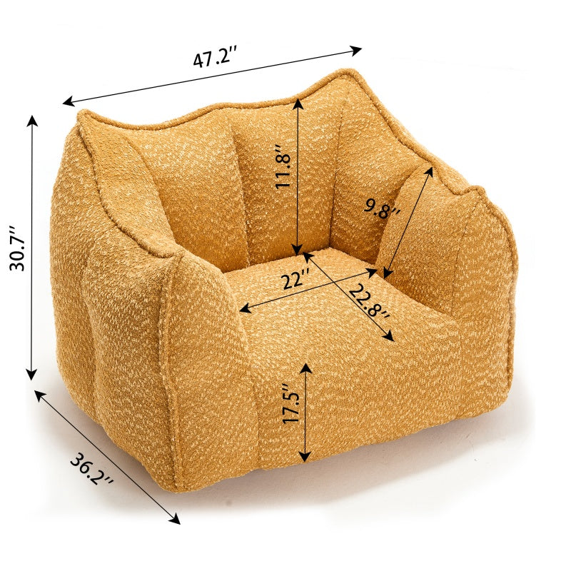 Boucle Bean Bag Chair