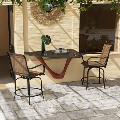 Outdoor-Barhocker-Set aus 2 Stück