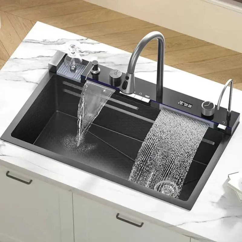 Stainless Steel Waterfall Sink