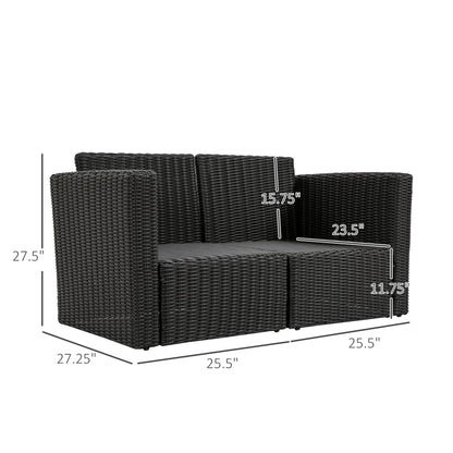 2-teiliges Patio-Ecksofa-Set