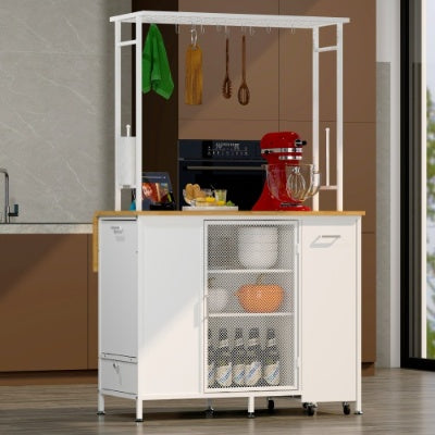 Gray Modern Pantry Hutch