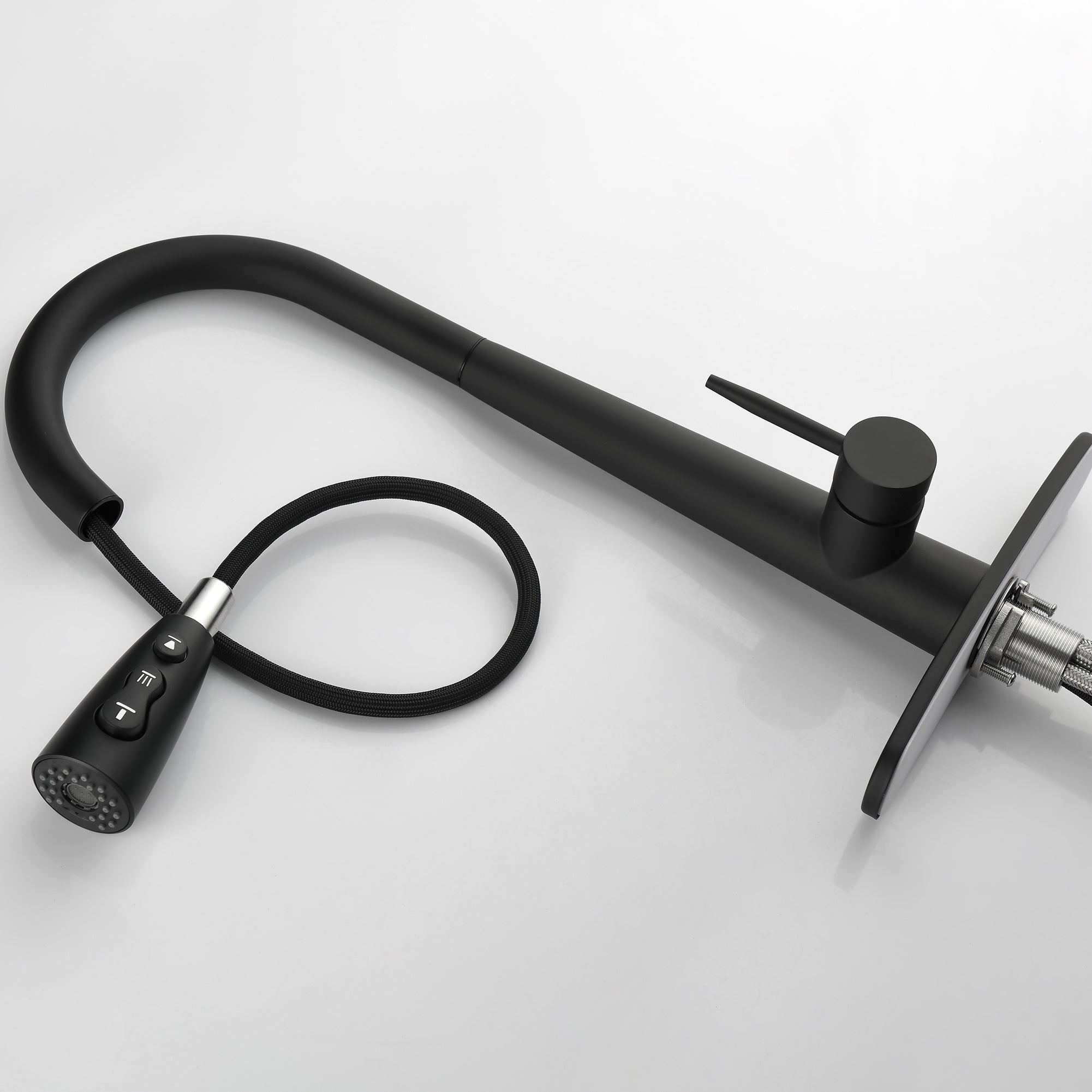 Brushed Nickel Pull-Down Spray Kitchen Faucet