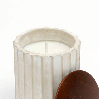 Glas-Duftkerze Ecomix-Wachsfüllung mit Holdeckel - Vanille Lavendel, 6oz