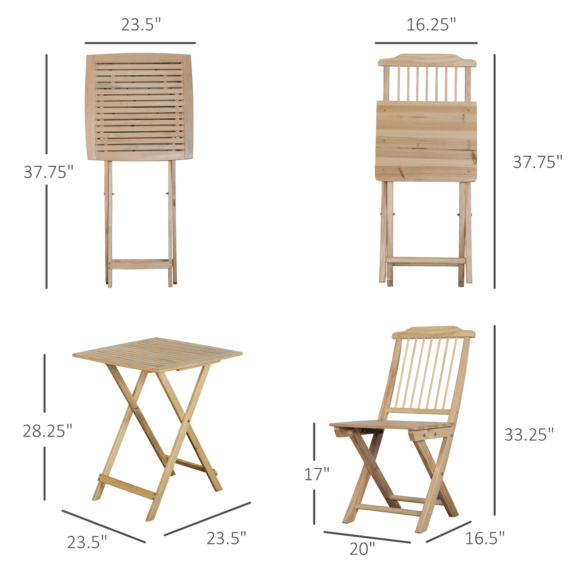 Space-Saving Folding Bistro