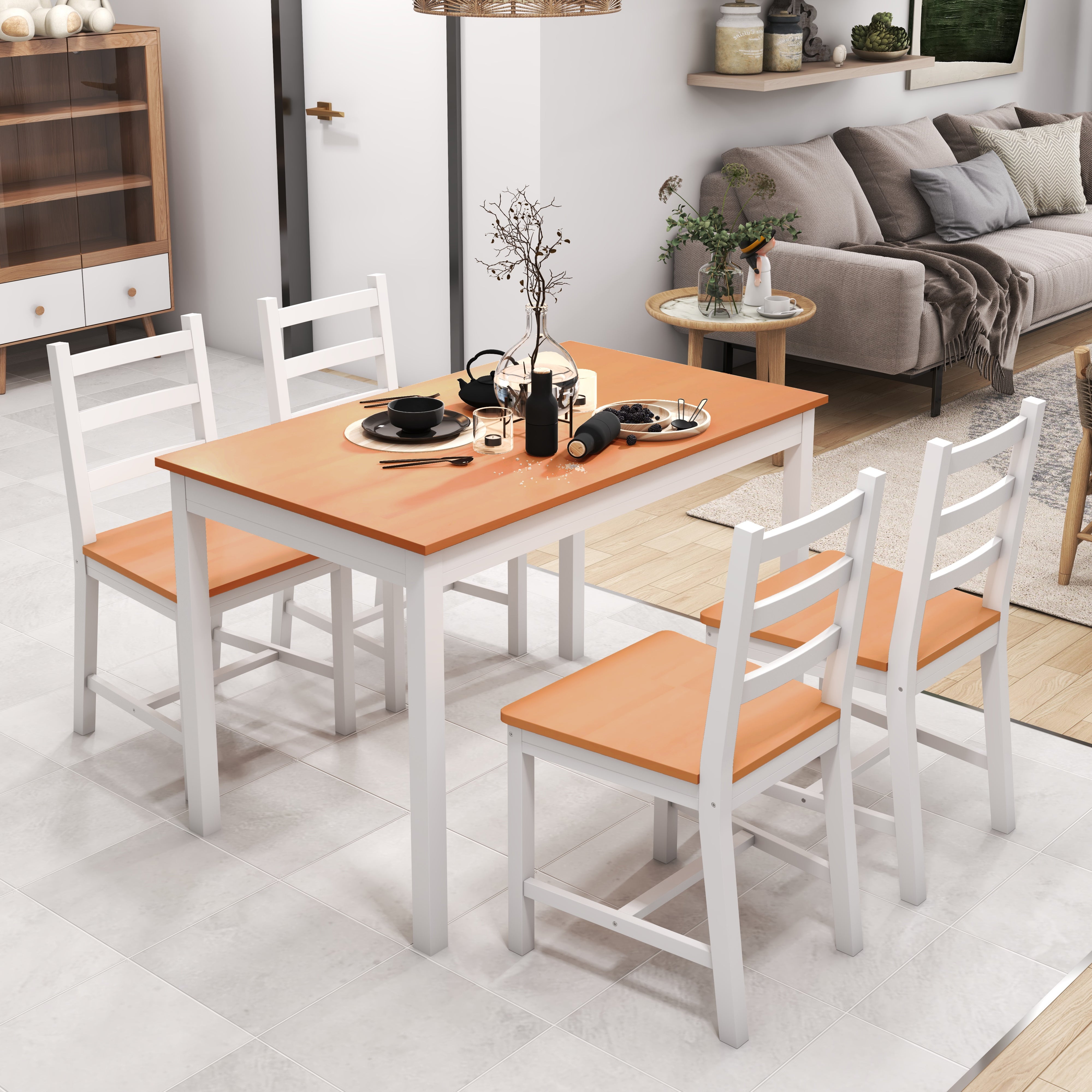 Esszimmertisch-Set für 4 Personen