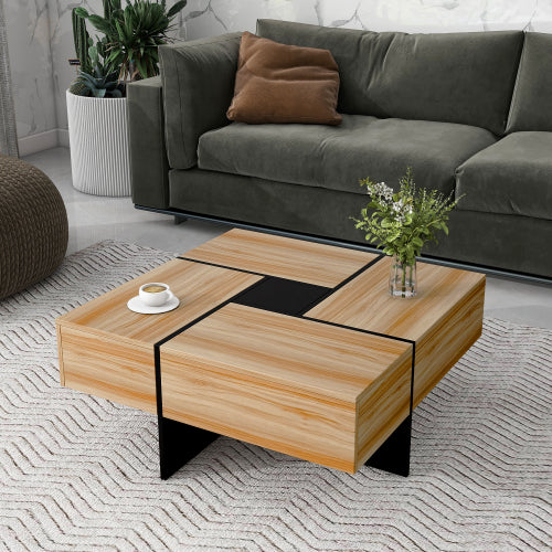 Brown Storage Coffee Table