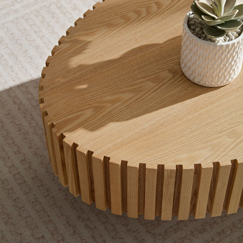 Natural Ash Drum Coffee Table
