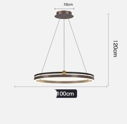 Brushed Aluminum Fish Chandelier