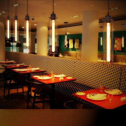 Retro-Industrieller Stil Kronleuchter Kreative Personalisierte Dekorationslampen Bekleidungsgeschäft Bar Restaurant Flöten-Dreifach-Deckenleuchte