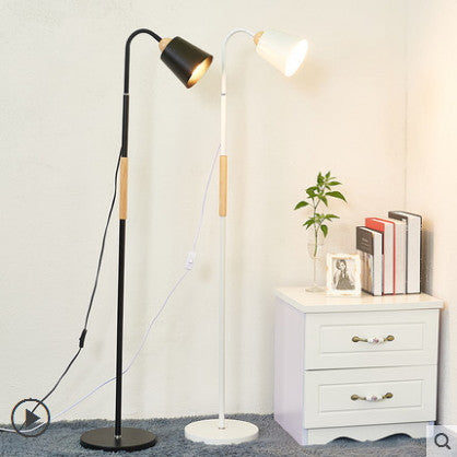 Black Iron Reading Floor Lamp