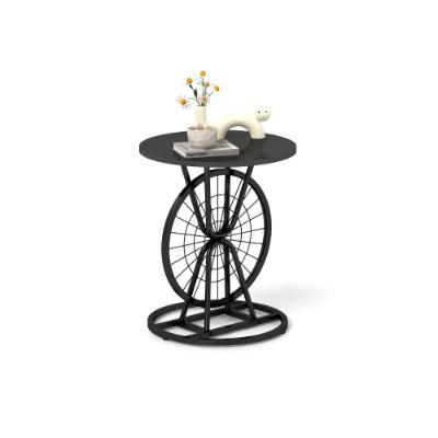 Round Industrial Side Table