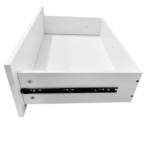 Schrankorganisationssystem, 71"H Einbauschrank-System mit Schubladen, Holz-Armoire-Garderobenschrank mit Regalen, DIY-Holzschrank-System mit wandmontierten Schrankregalen (87"B x 16"T x 71"H)