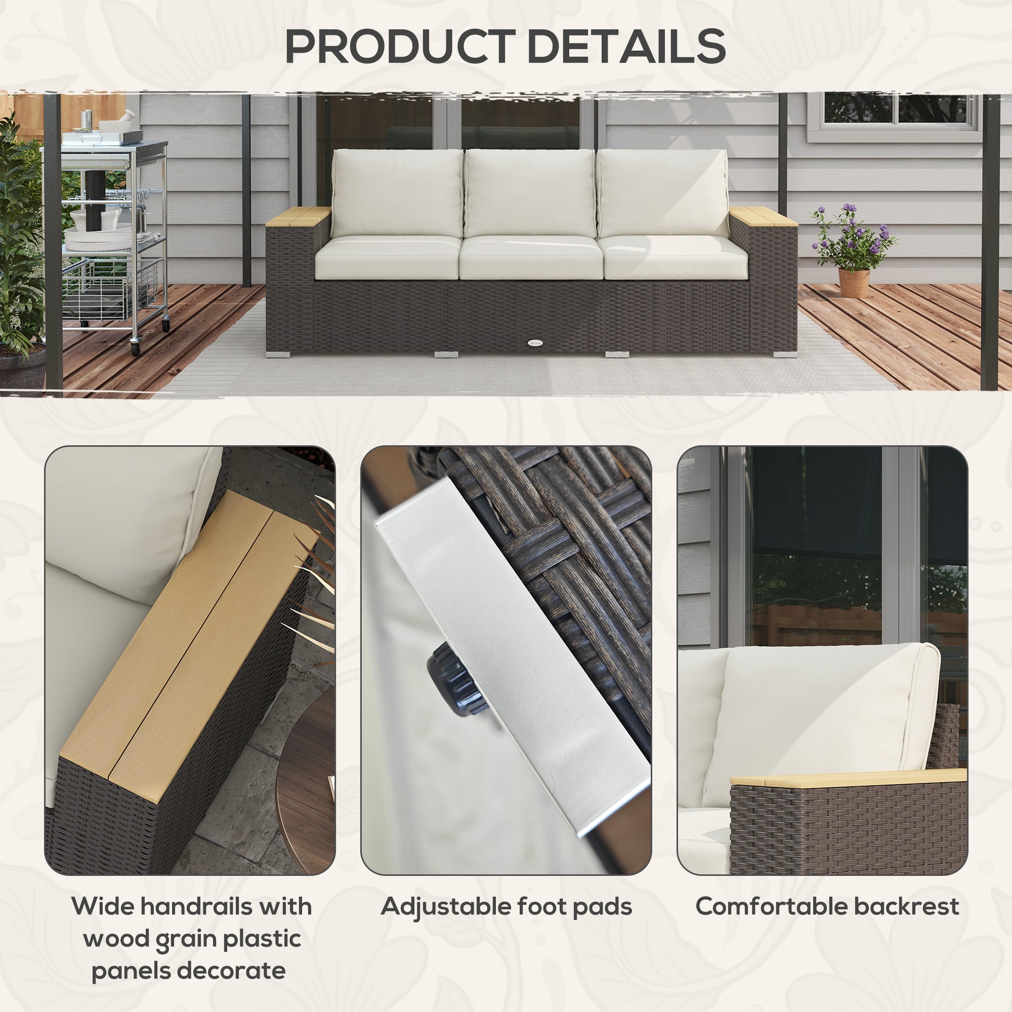 Grey Patio Sofa Cushions