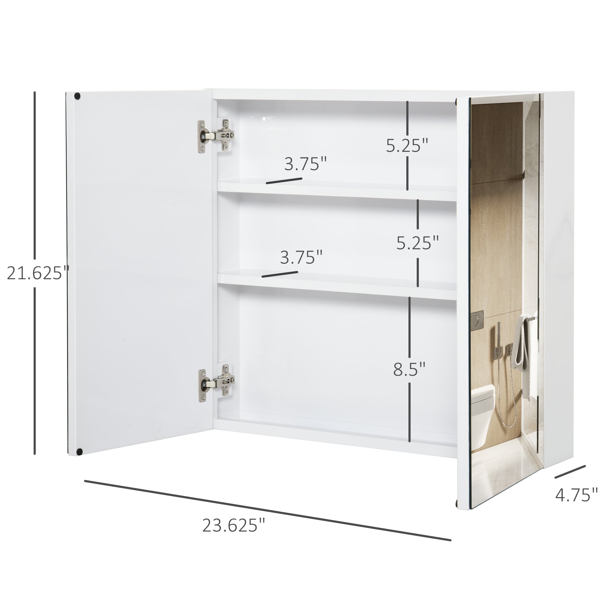 Contemporary Mirrored Cabinet