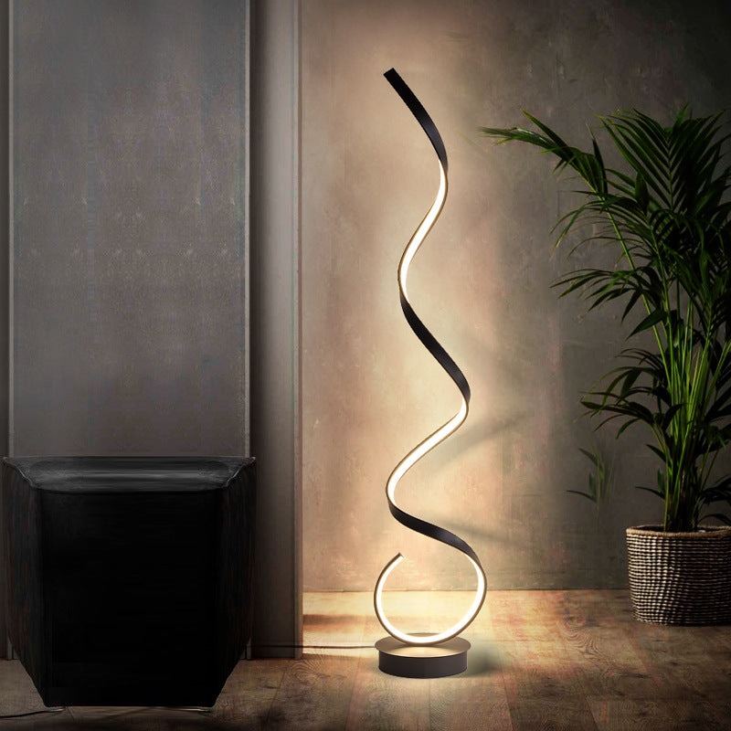 Wohnzimmer-Sofa Einfache Spirallinie Wellen Stehlampe