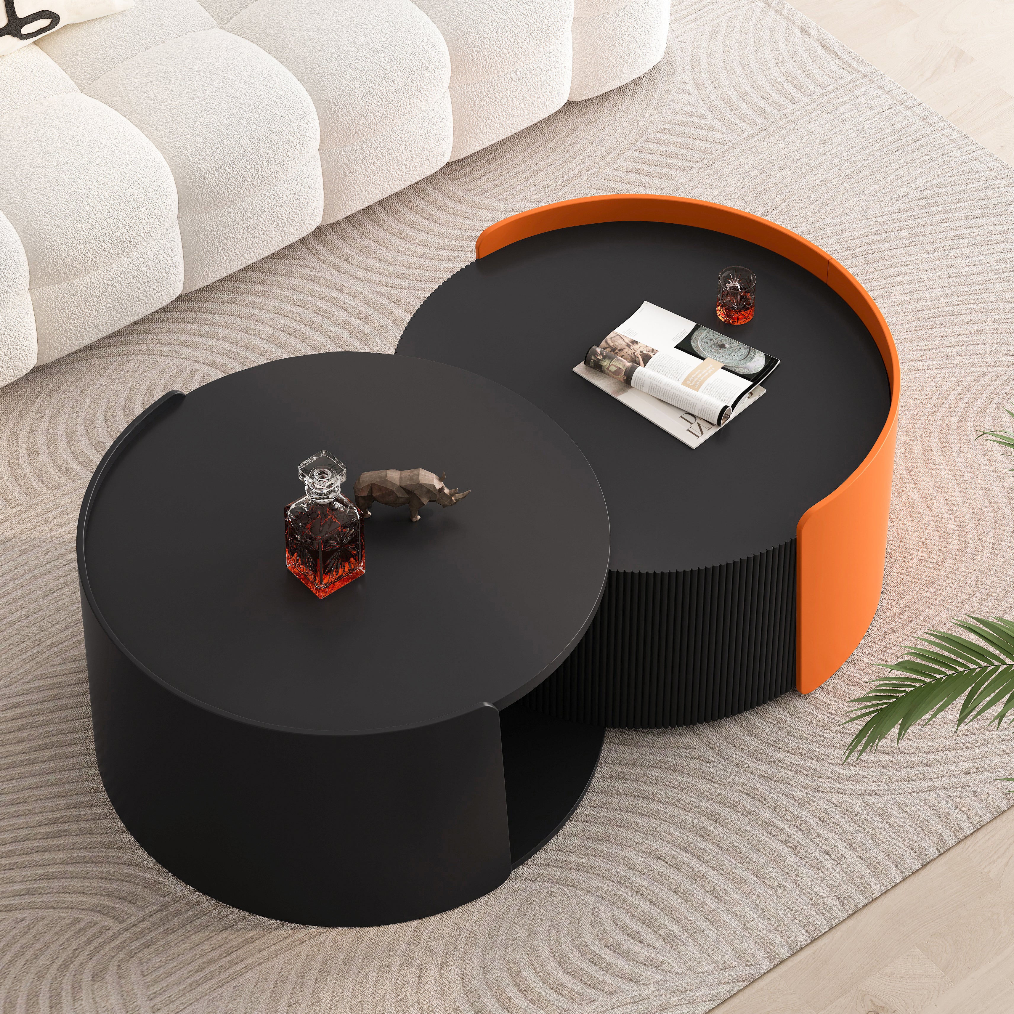 Black Round Nesting Tables