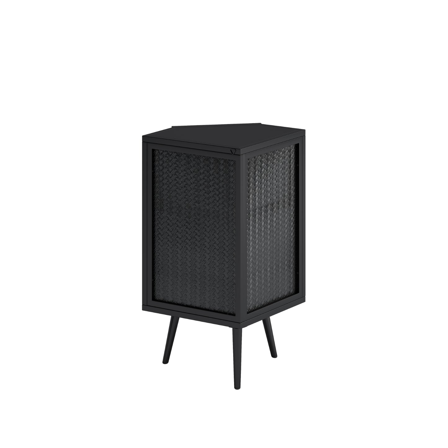 22.25 Floor Corner Cabinet With Glass Door   Shelves For Bathroom, Living Room