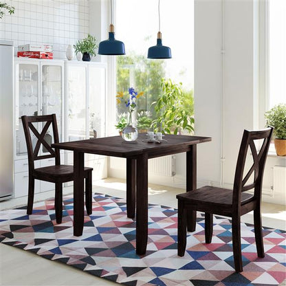 3-teiliges Holzfaltbares Frühstückseck-Esszimmertisch-Set, Verkauf auf der Wayfair-Plattform verboten