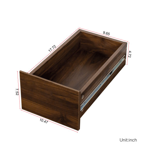 70,87 H Display-Schrankschrank, 4-stufiges Regal, 3 Seitentische & 4 kleine Display-Regale, moderner hölzerner hoher Bücherschrank für Wohnzimmer und Home Office