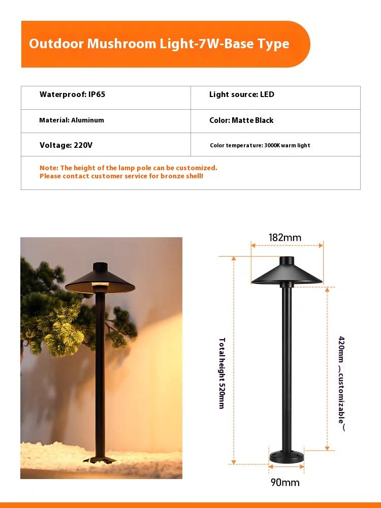 Brown Outdoor Floor Lamp