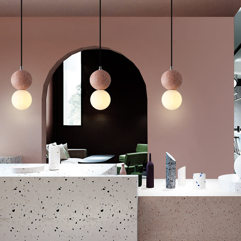 Cement Terrazzo Small Chandelier