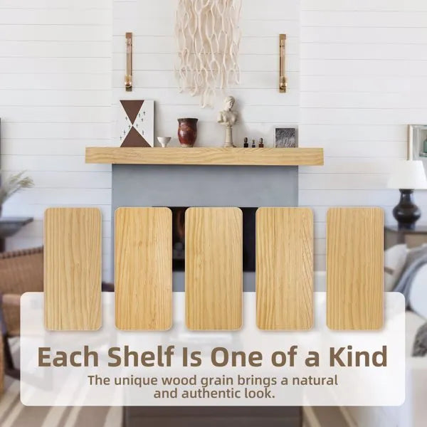 Aged Oak Floating Mantel