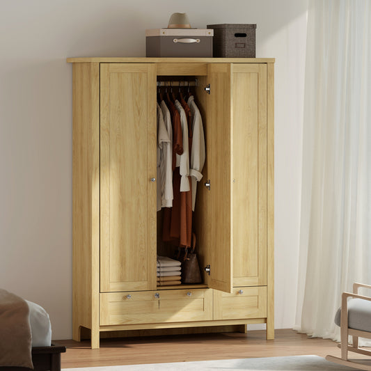 3-Türenschrank mit 2 Schubladen