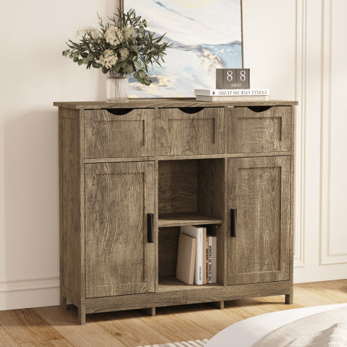 Aufbewahrungsschränke,Holz Boden-Schrank,mit Schubladen und Regalen Aufbewahrungsschränke,Akzent-Schrank für Wohnzimmer,Schlafzimmer,Badezimmer Möbel Heimdekoration