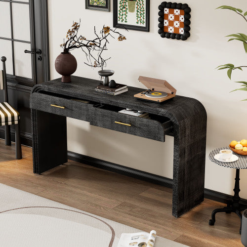 Black Vintage Console Table