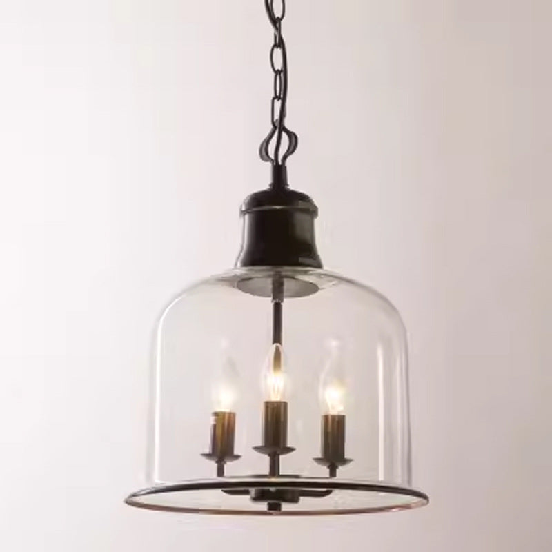 Retro Retro Einfache Persönlichkeit Transparente Glasleuchter
