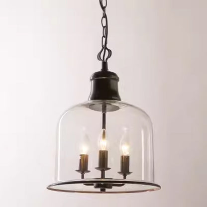 Retro Retro Einfache Persönlichkeit Transparente Glasleuchter