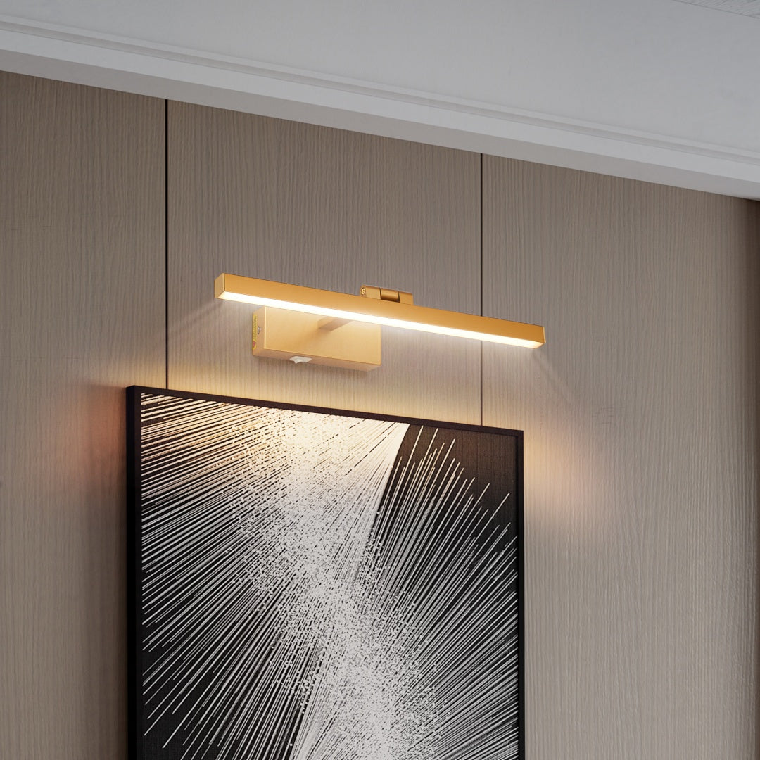 Gold Dimmable LED Vanity Light