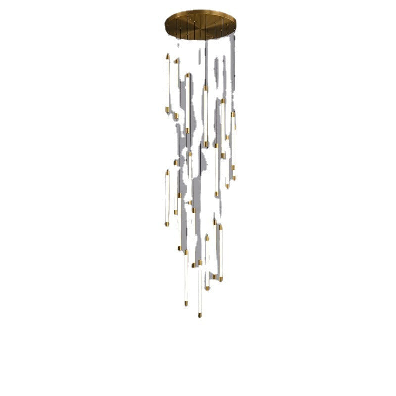 Copper Long Staircase Chandelier