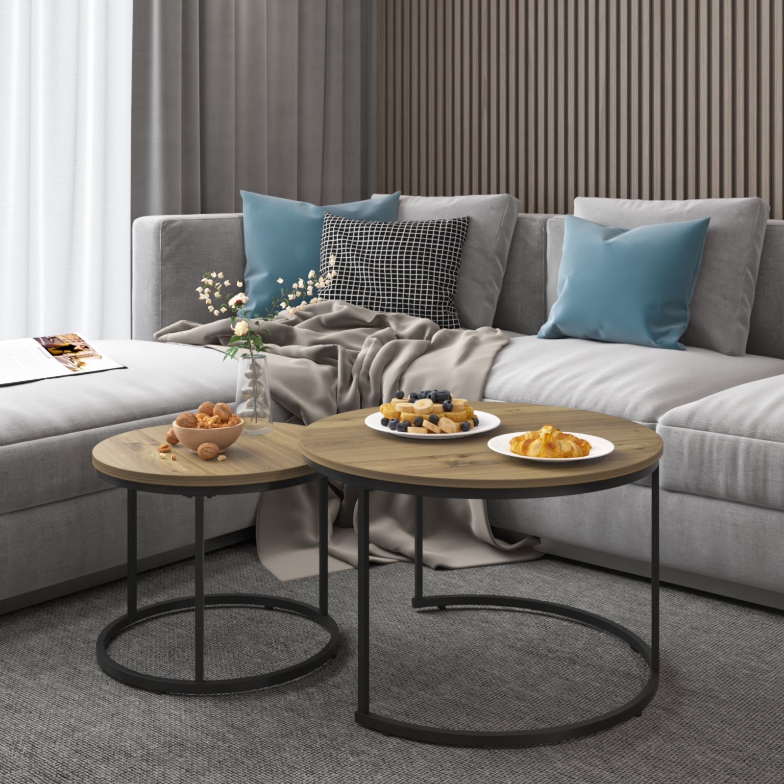 Industrial Wood Coffee Table