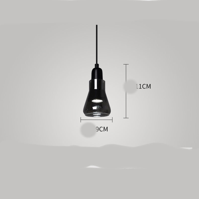 Esszimmer-Kronleuchter Kunstbeleuchtung Glas Ein-Kopf-Kleiner Kronleuchter LED-Lampen