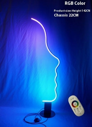 Nordische Kunst-Gesicht-Stehlampe Designer Schlafzimmer Arbeitszimmer