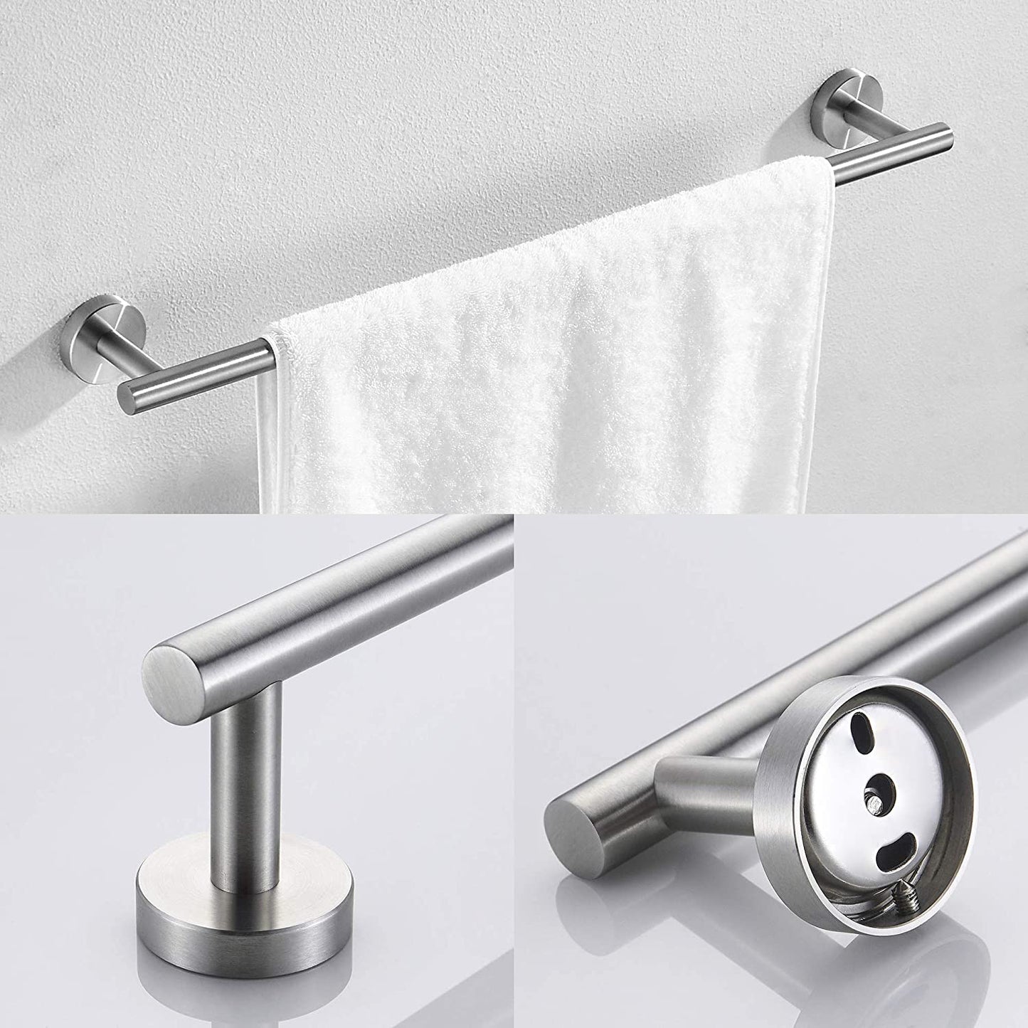 3-teiliges Set aus Badezimmerhaken und Handtuchhaltern